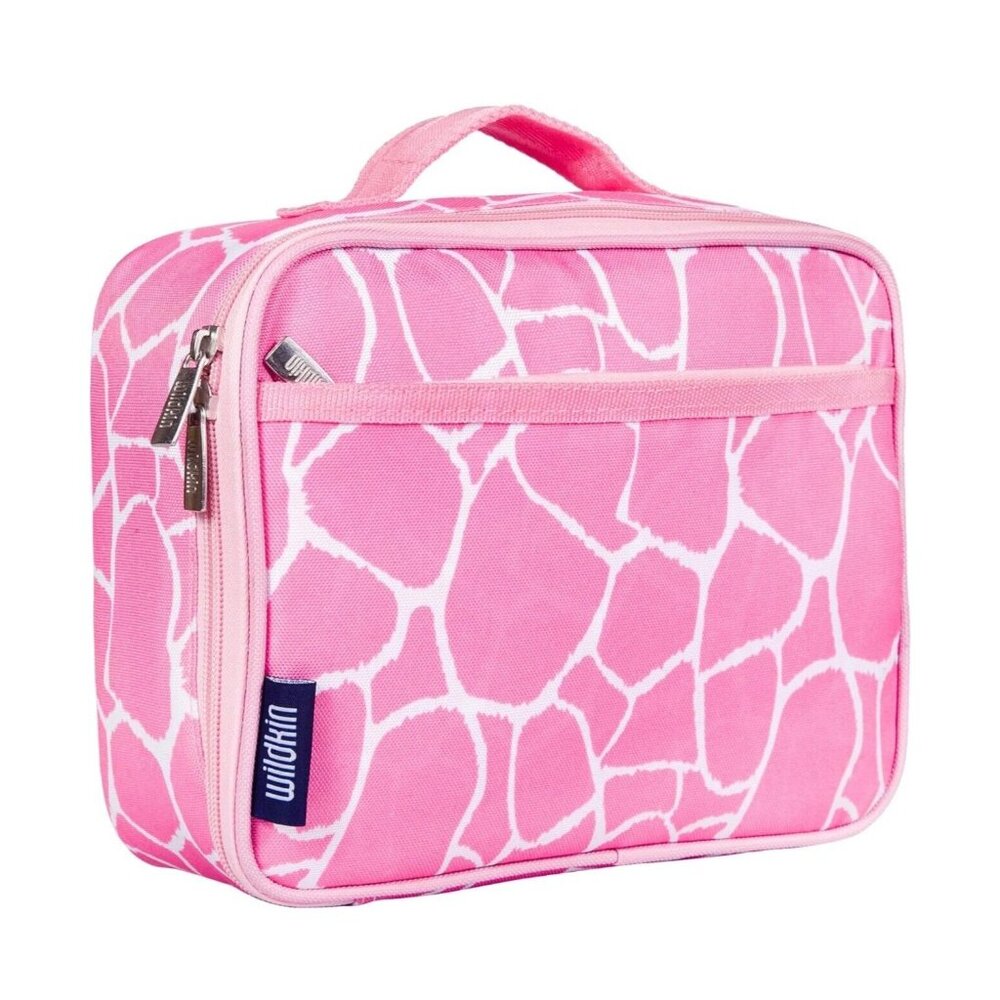 Wildkin Lunch Box Giraffe Style Pink Reusable